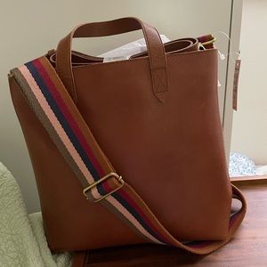 Madewell The Small Transport Crossbody Purse Tote Leather Bag English Saddle NWT